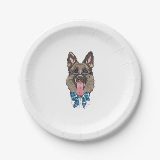 German Shepherd Papieren Bordje (Voorkant)