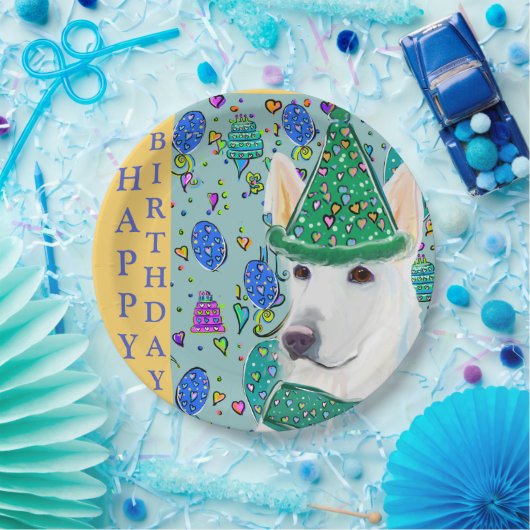 GERMAN SHEPHERD PAPIEREN BORDJE (Feest)