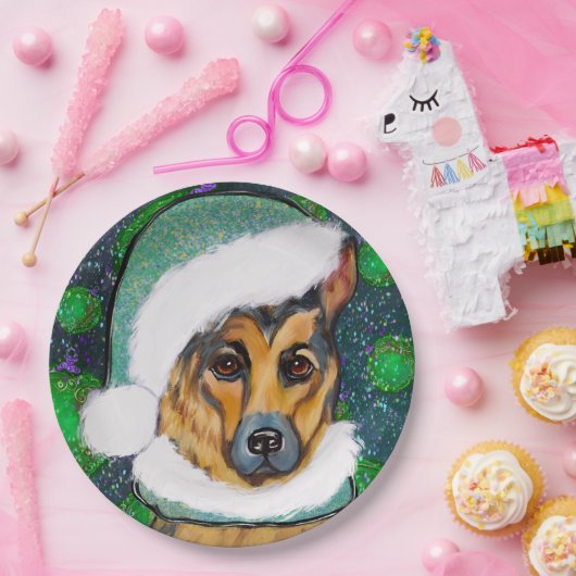 GERMAN SHEPHERD PAPIEREN BORDJE (Feest)