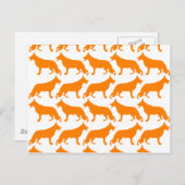 German Shepherd Pattern Briefkaart (Voorkant / Achterkant)