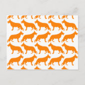 German Shepherd Pattern Briefkaart (Voorkant)
