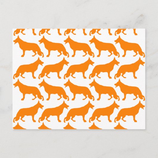 German Shepherd Pattern Briefkaart (Voorkant)