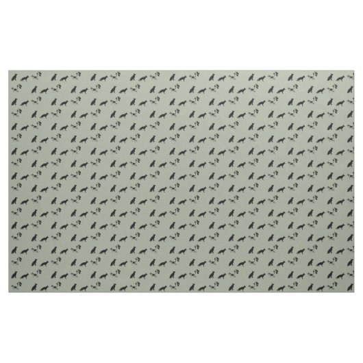 German Shepherd Pattern Stof (Yard (91,4 cm))