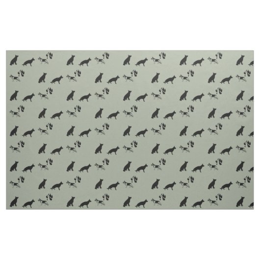 German Shepherd Pattern Stof (Fat Quarter)