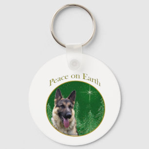 German Shepherd Peace Sleutelhanger