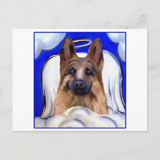 German Shepherd PET ANGEL Briefkaart (Voorkant)