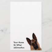 German Shepherd Photo Personalized Briefpapier (Voorkant)