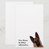 German Shepherd Photo Personalized Briefpapier (Voorkant / Achterkant)