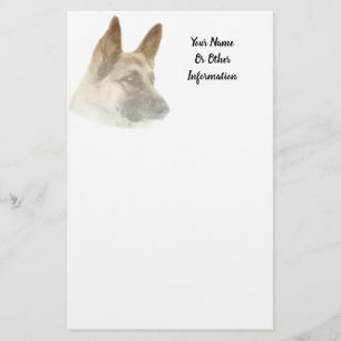 German Shepherd Photo Personalized Stationery Briefpapier