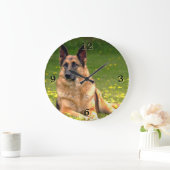 German Shepherd Photo Wall klok (Huis)