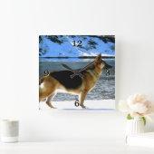 German Shepherd Photo Wall klok (Huis)