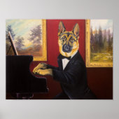German Shepherd | Piano Waltz Poster (Voorkant)