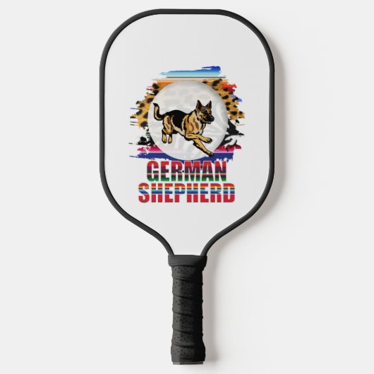 German Shepherd Pickleball Paddle (Voorkant)