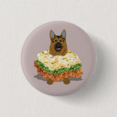 German Shepherd Pie Badge Ronde Button 3,2 Cm (Voorkant)