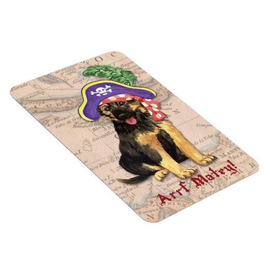 German Shepherd Pirate Magneet (Rechterzijde)