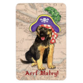 German Shepherd Pirate Magneet (Verticaal)