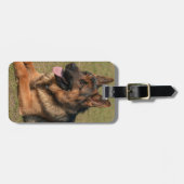 German Shepherd Plaats je eigen foto Bagagelabel (Voorkant horizontaal)