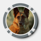 German Shepherd Poker Chips (Achterkant)
