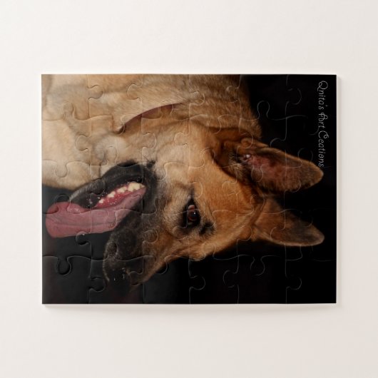 German Shepherd Portrait Legpuzzel (Horizontaal)
