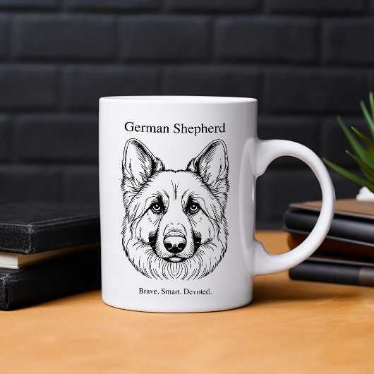 German Shepherd Portrait Mok