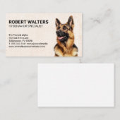 German Shepherd Portrait Visitekaartje (Voorkant / Achterkant)