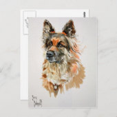 German Shepherd Post Card Briefkaart (Voorkant / Achterkant)