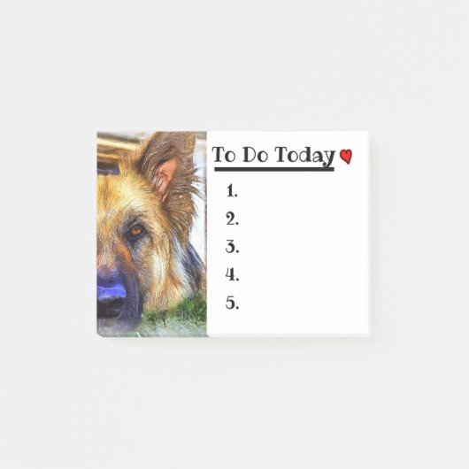 German Shepherd Post-it® Notes (Voorkant)