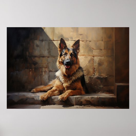 German Shepherd Poster (Voorkant)
