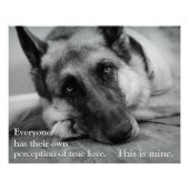 German Shepherd Poster (Voorkant)