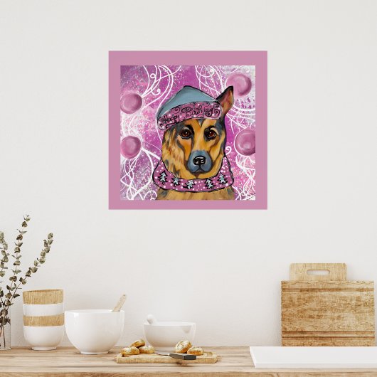 German Shepherd Poster (Keuken)