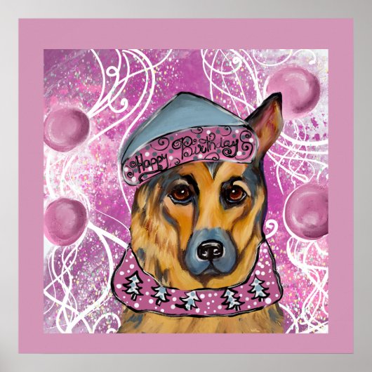 German Shepherd Poster (Voorkant)