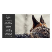 German Shepherd Poster (Voorkant)