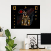 German Shepherd Poster (Thuiskantoor)