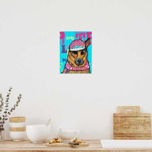 German Shepherd Poster (Keuken)