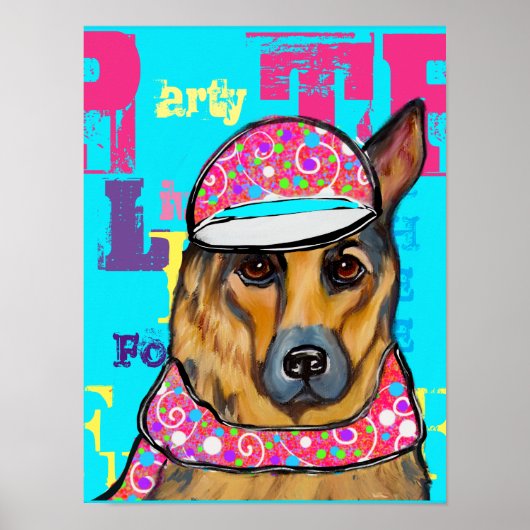 German Shepherd Poster (Voorkant)