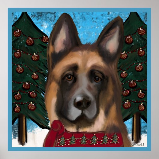 German Shepherd Poster (Voorkant)