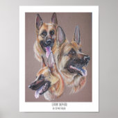 German Shepherd Poster (Voorkant)