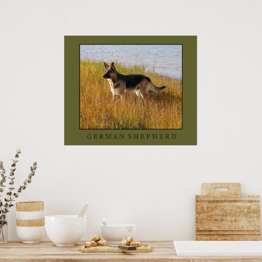 German Shepherd Print (Keuken)
