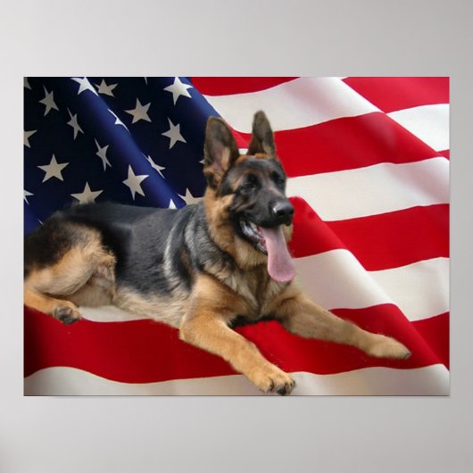 German Shepherd Print (Voorkant)