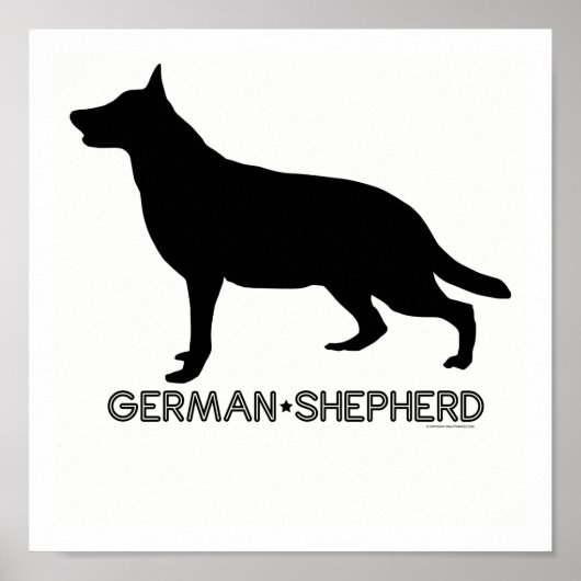 German Shepherd Print (Voorkant)