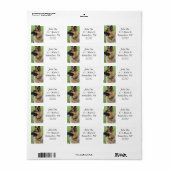 German Shepherd Profiel Etiket (Full Sheet)