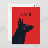 German Shepherd Protector Briefkaart (Voorkant / Achterkant)