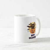 German Shepherd Pumpkin Dogs Happy Halloween Koffiemok (Voorkant rechts)