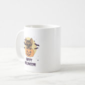 German Shepherd Pumpkin Dogs Happy Halloween Koffiemok (Voorkant links)