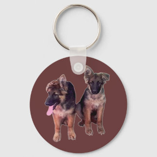 German Shepherd puppies Custom Sleutelhanger
