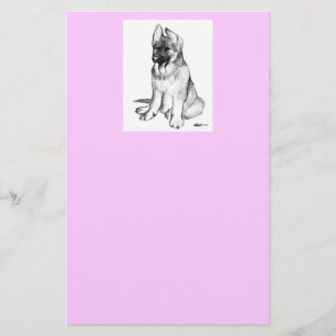 German Shepherd Puppy Briefpapier