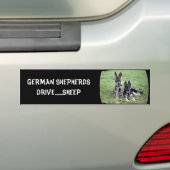 GERMAN SHEPHERD PUPPY BUMPERSTICKER (Op auto)
