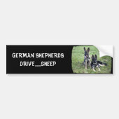 GERMAN SHEPHERD PUPPY BUMPERSTICKER (Voorkant)
