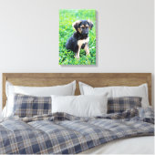 German Shepherd Puppy Canvas Afdruk (Insitu (Slaapkamer))
