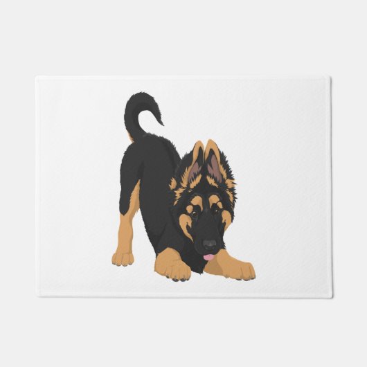 German Shepherd Puppy Deurmat (Voorkant)